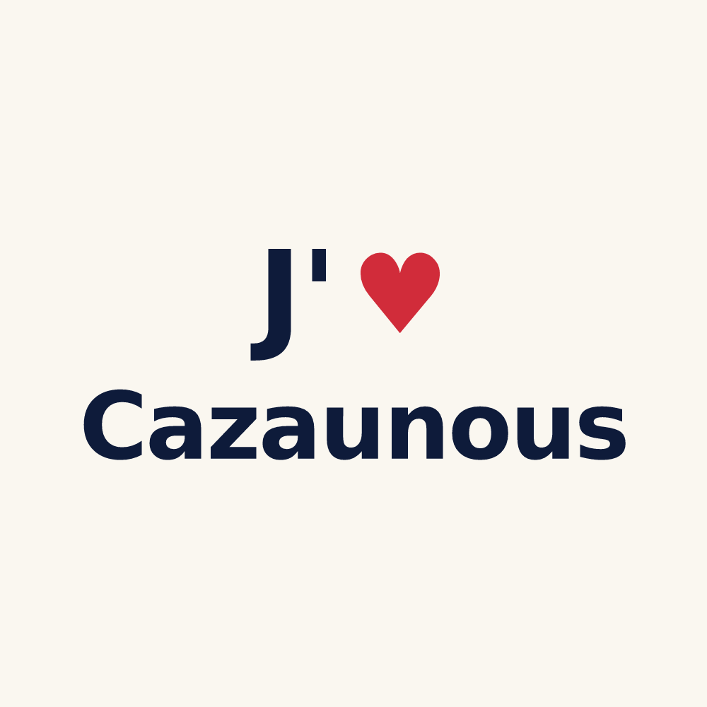 Tasse personnalisée Cazaunous — design J'aime Cazaunous