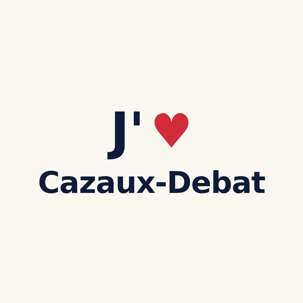 Tasse personnalisée Cazaux-Debat — design J'aime Cazaux-Debat