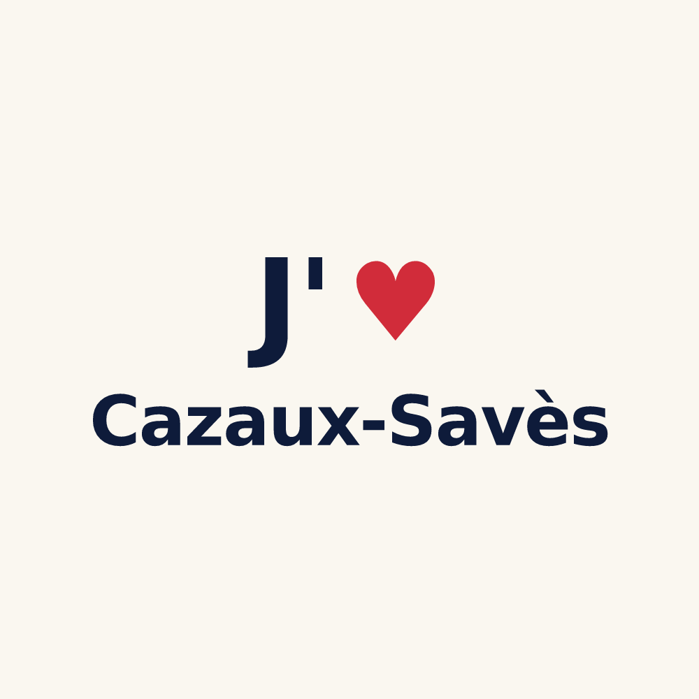 Tasse personnalisée Cazaux-Savès — design J'aime Cazaux-Savès