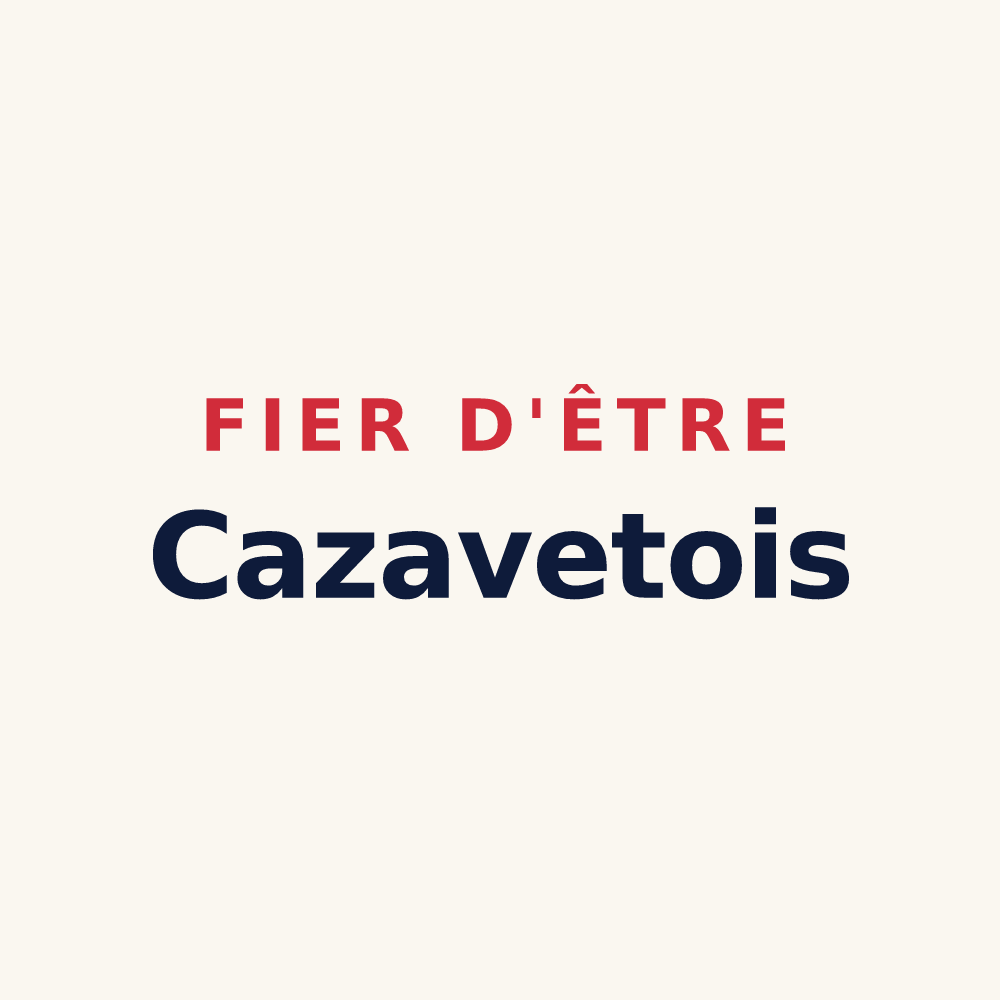 Tasse « Fier d'être Cazavetois » — design pour Cazavet