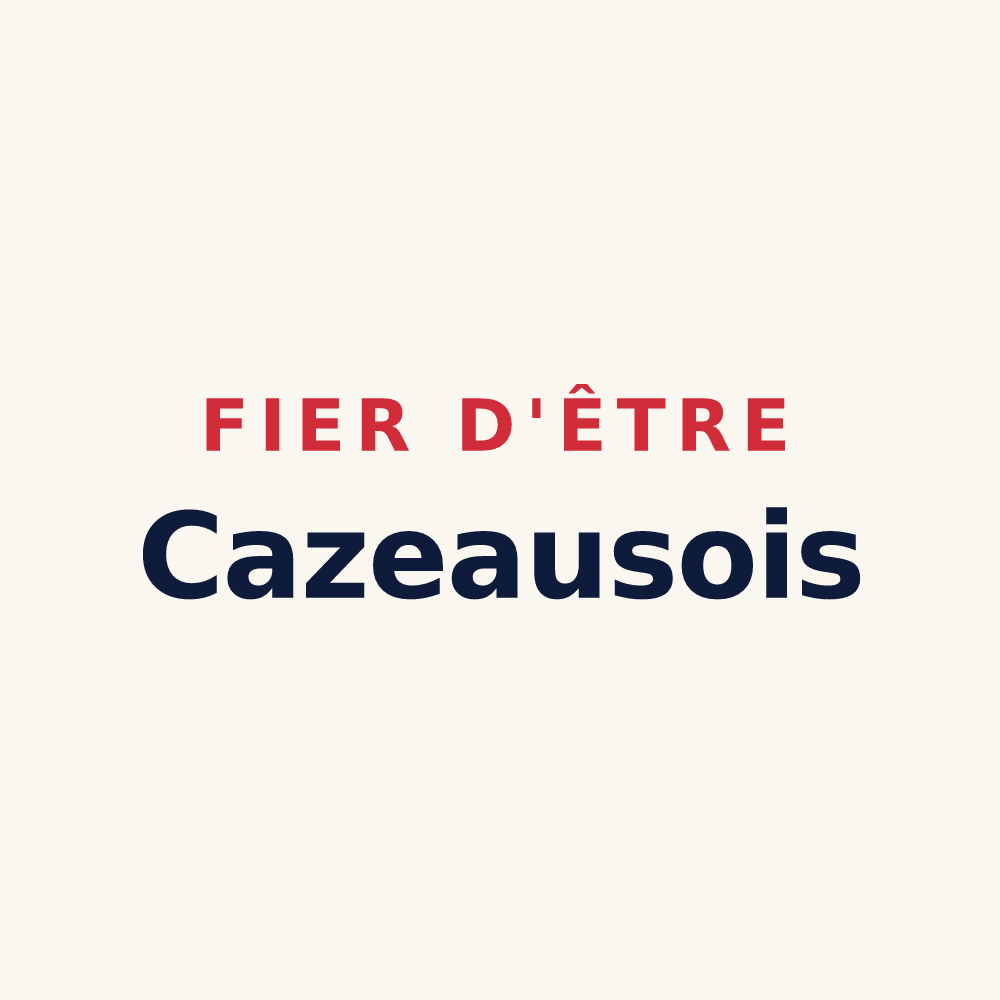 Tasse « Fier d'être Cazeausois » — design pour Cazeaux-de-Larboust