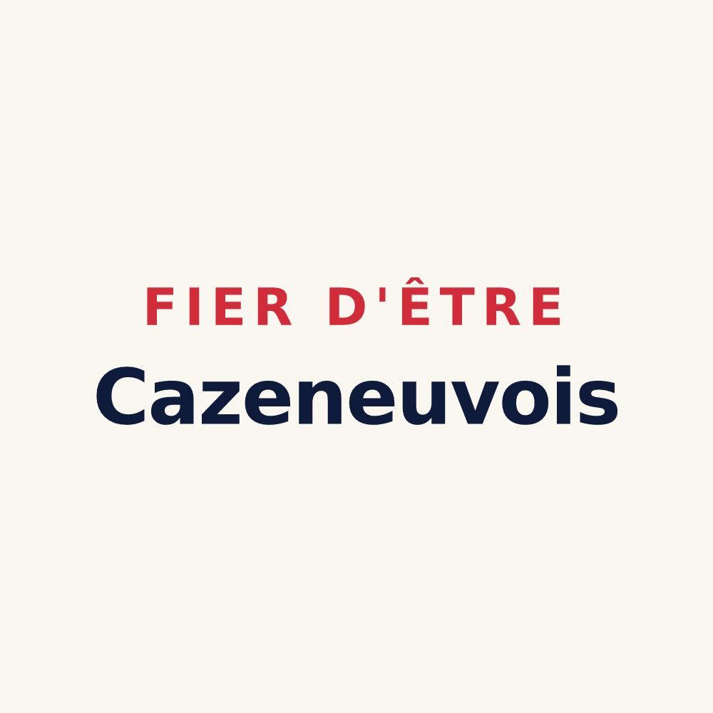 Tasse « Fier d'être Cazeneuvois » — design pour Cazeneuve-Montaut