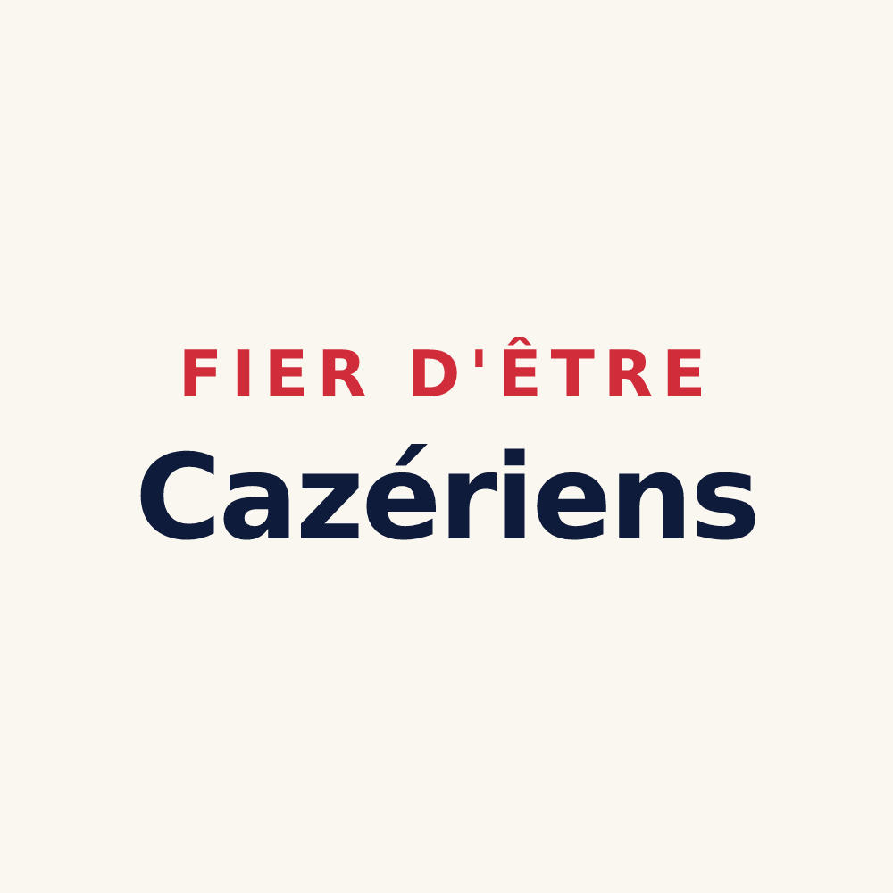 Tasse « Fier d'être Cazériens » — design pour Cazères-sur-l'Adour