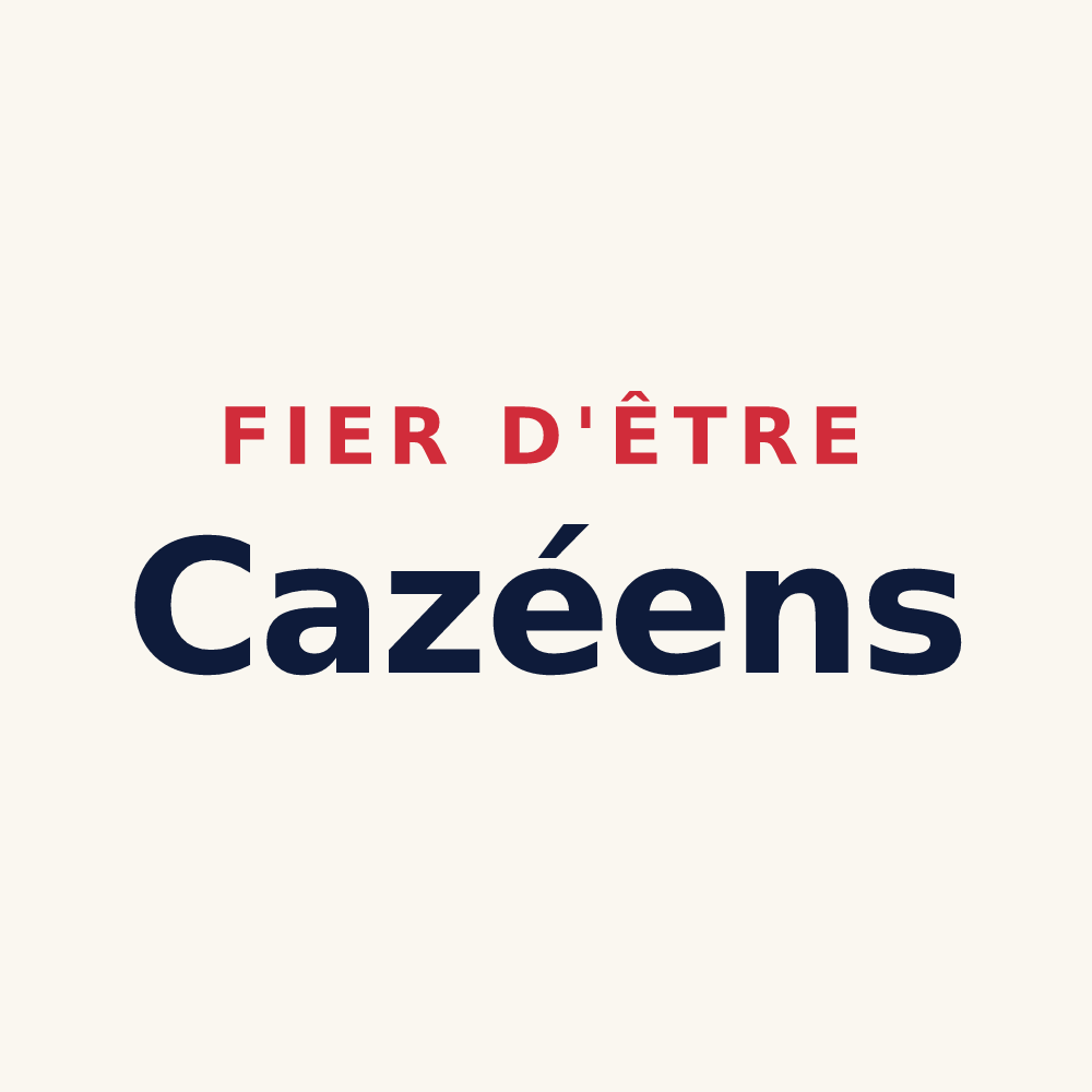 Tasse « Fier d'être Cazéens » — design pour Cazes-Mondenard