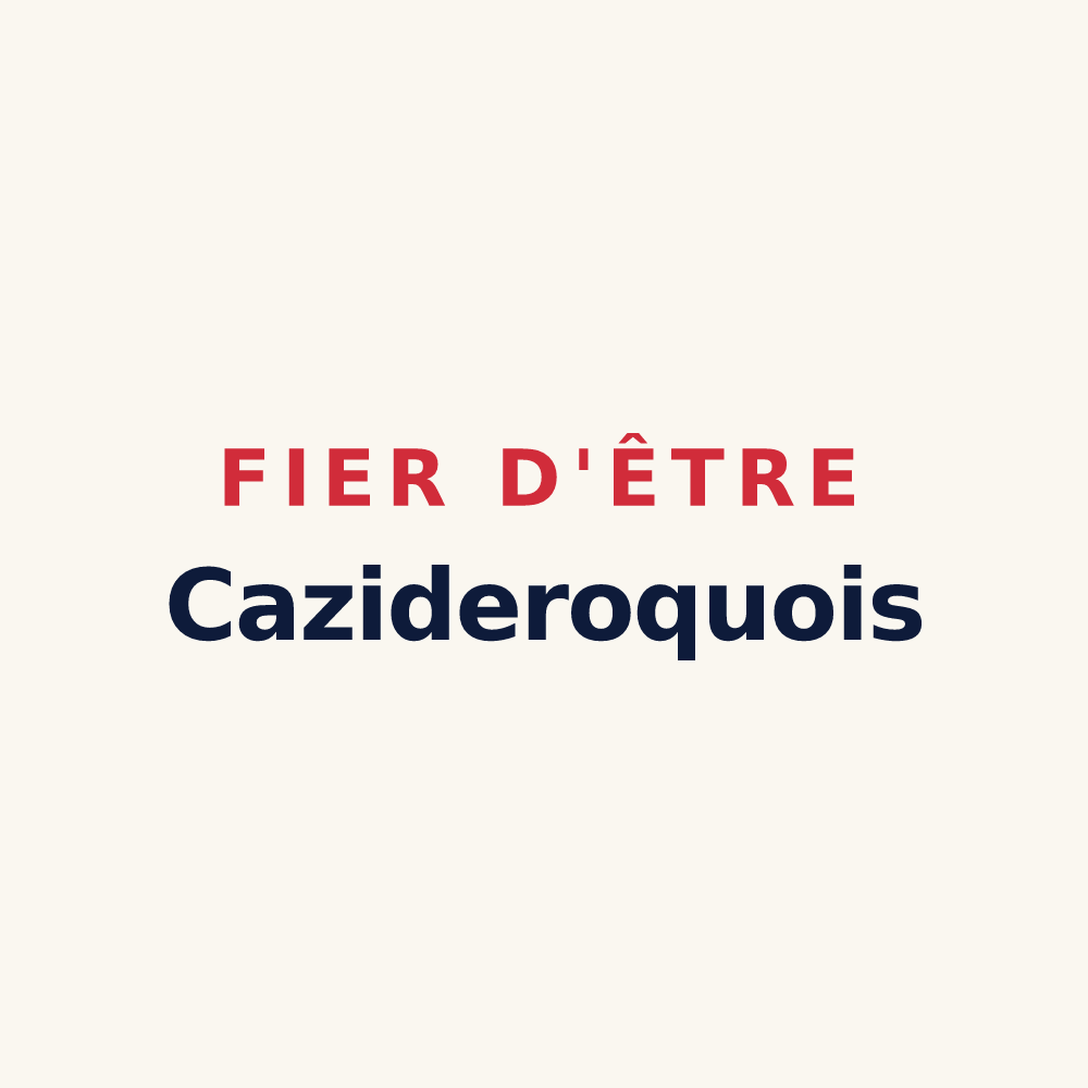 Tasse « Fier d'être Cazideroquois » — design pour Cazideroque