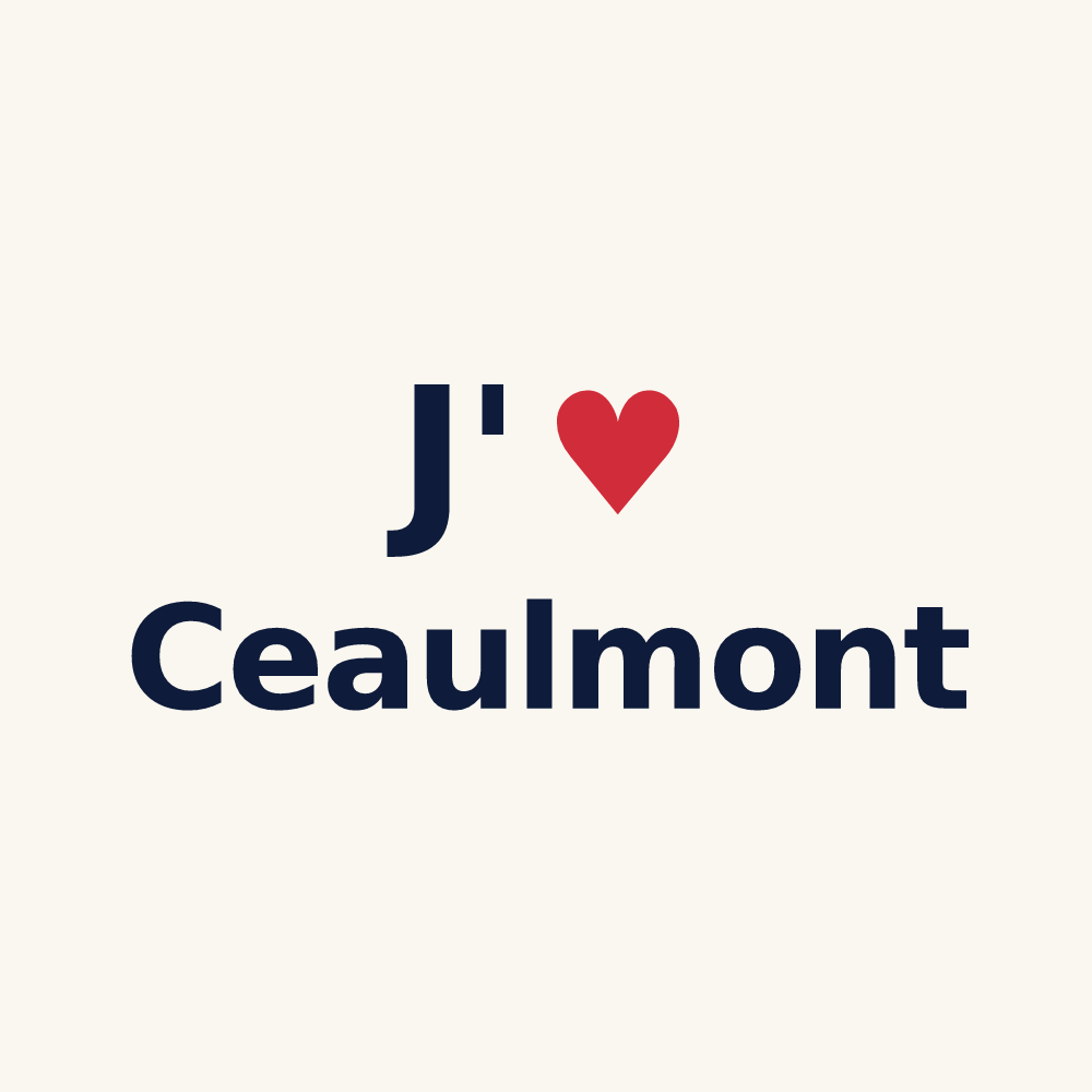 Tasse personnalisée Ceaulmont — design « J'aime Ceaulmont » imprimé sur la tasse