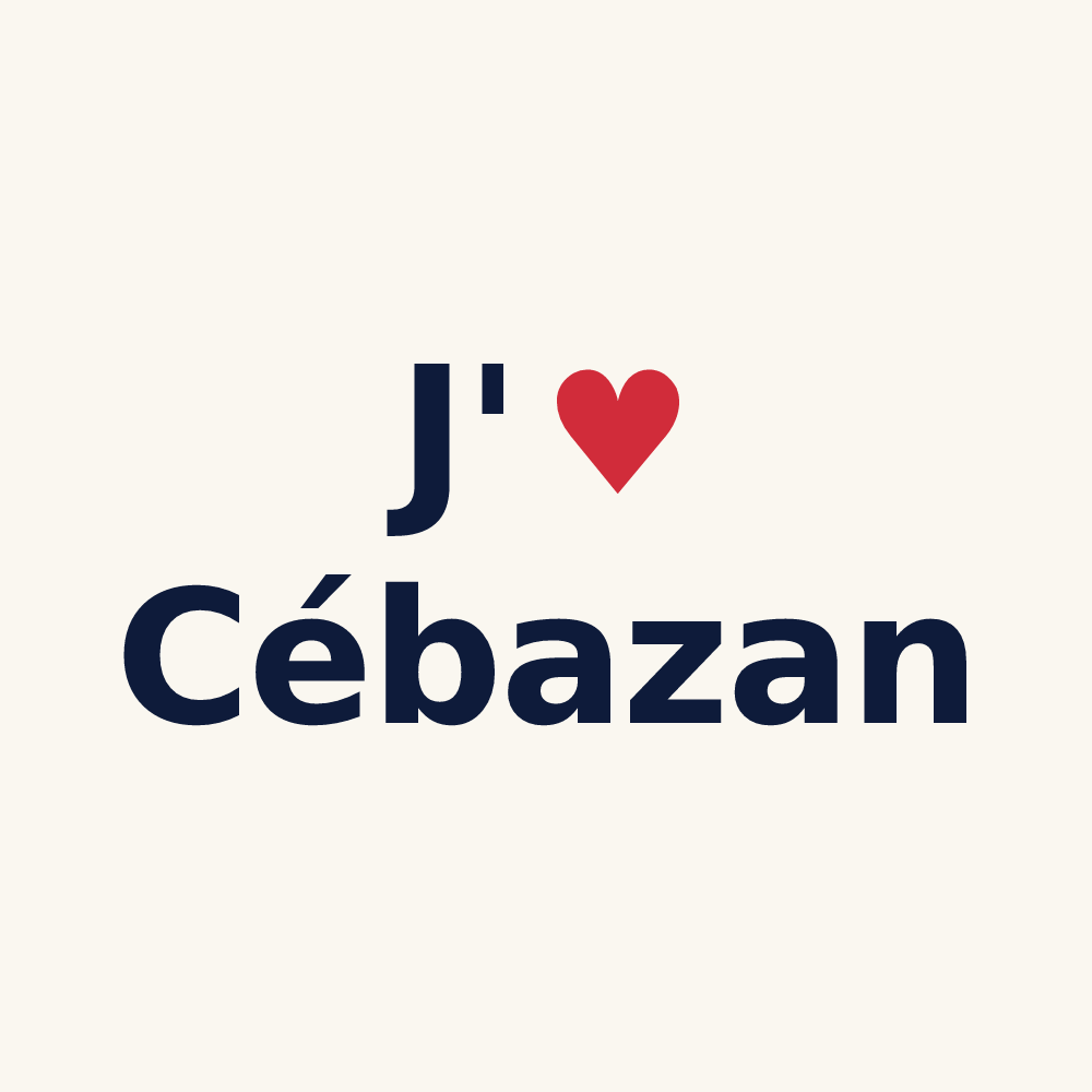 Tasse personnalisée Cébazan — design J'aime Cébazan