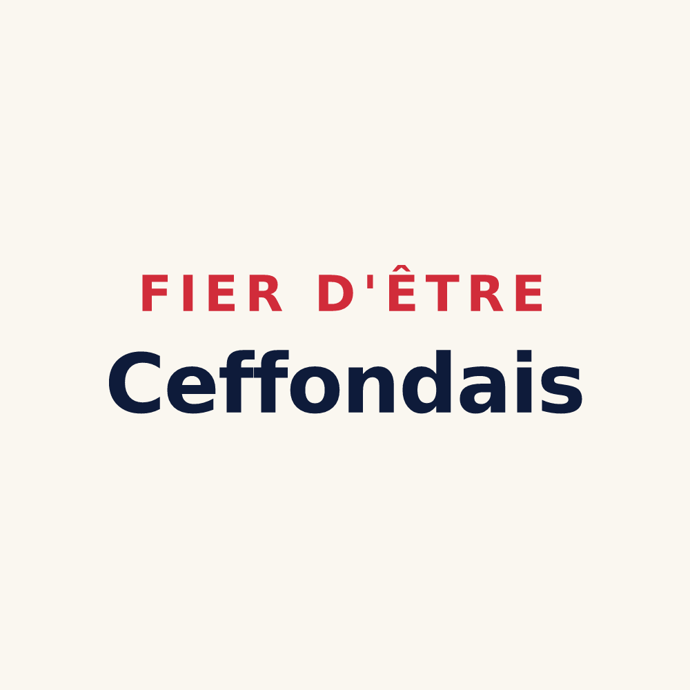 Tasse « Fier d'être Ceffondais » — design pour Ceffonds