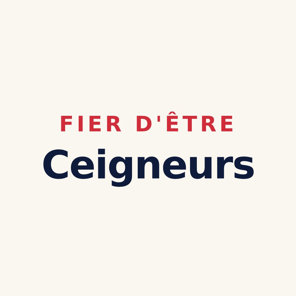 Tasse « Fier d'être Ceigneurs » — design pour Ceignes