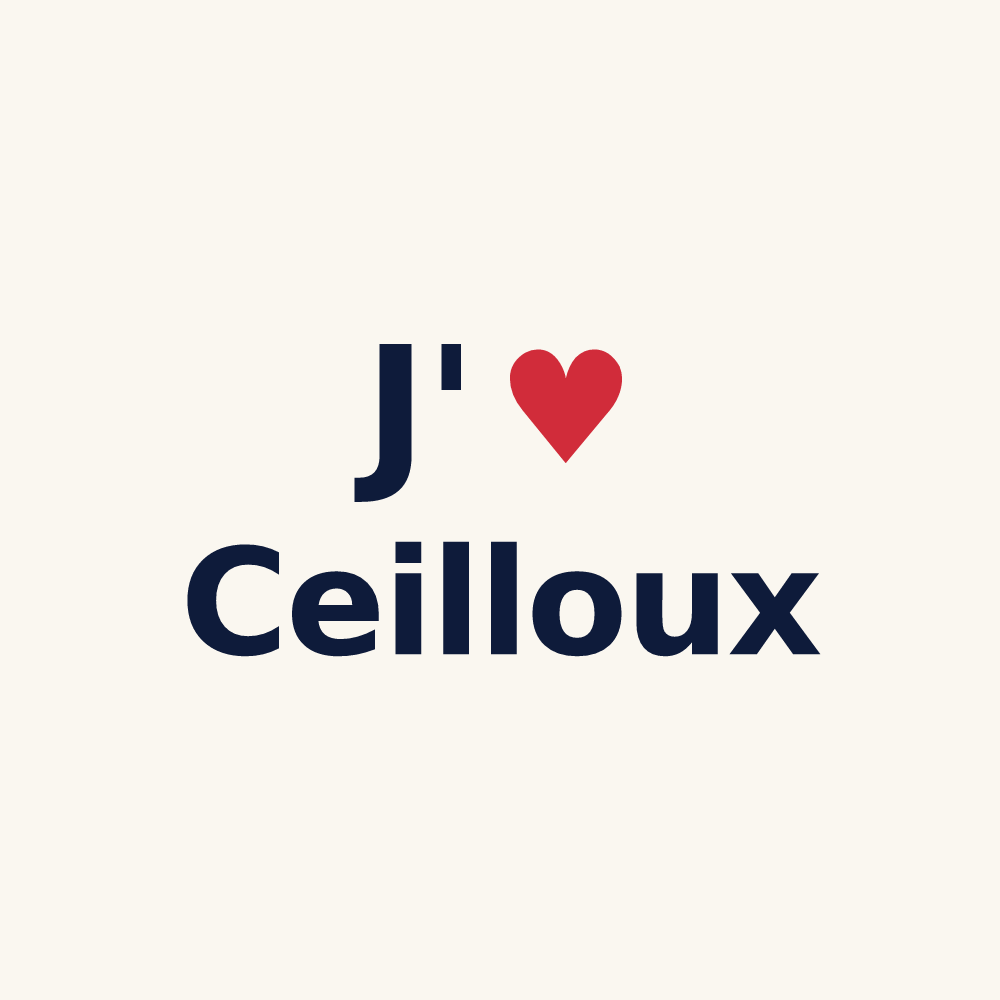 Tasse personnalisée Ceilloux — design J'aime Ceilloux
