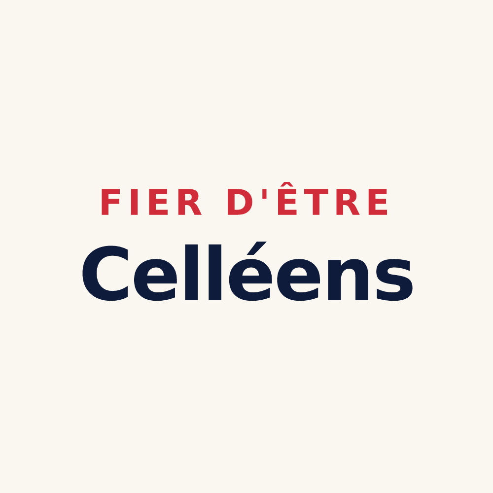 Tasse « Fier d'être Celléens » — design pour Cellé