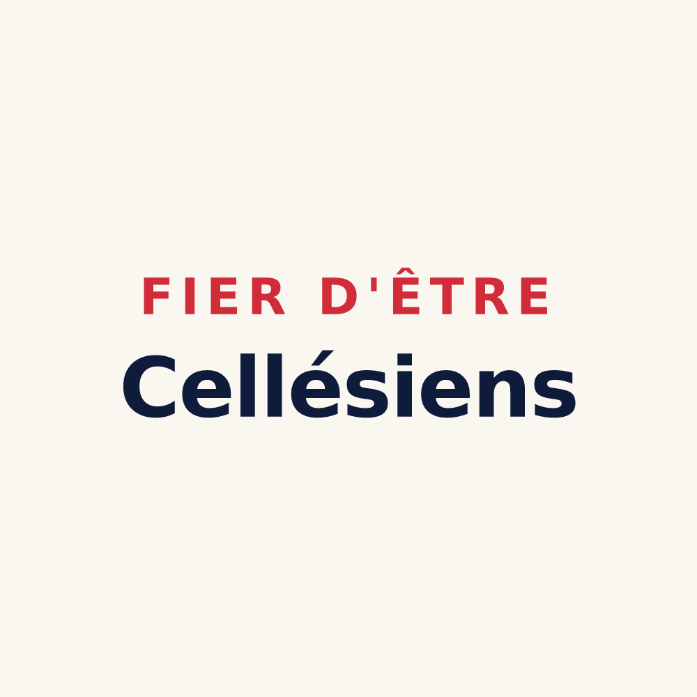 Tasse « Fier d'être Cellésiens » — design pour Celles