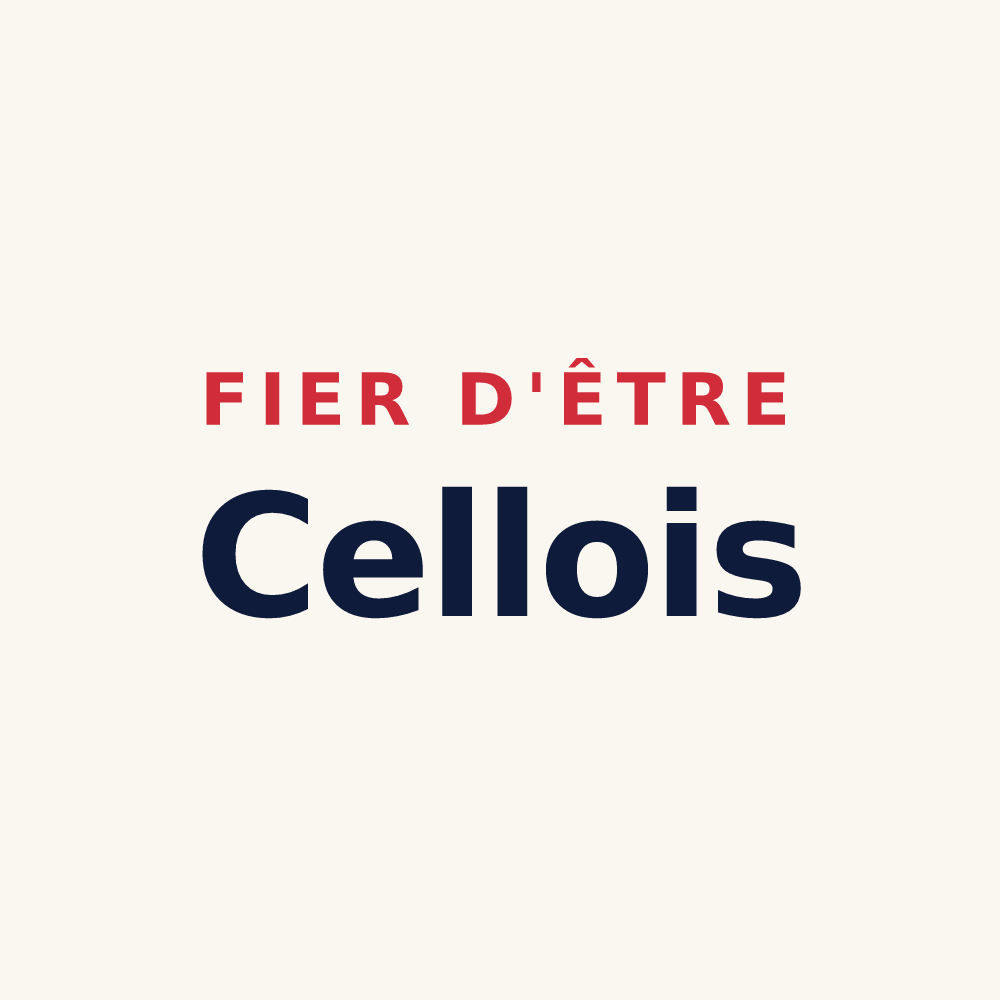Tasse « Fier d'être Cellois » — design pour Celles-sur-Aisne