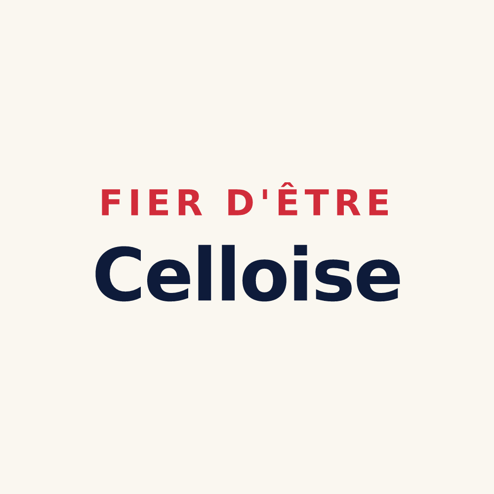 Tasse « Fier d'être Celloise » — design pour Celles-sur-Belle