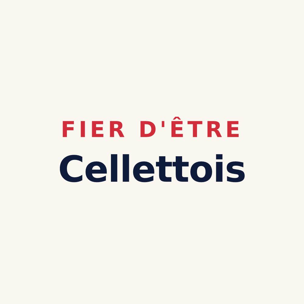 Tasse « Fier d'être Cellettois » — design pour Cellettes