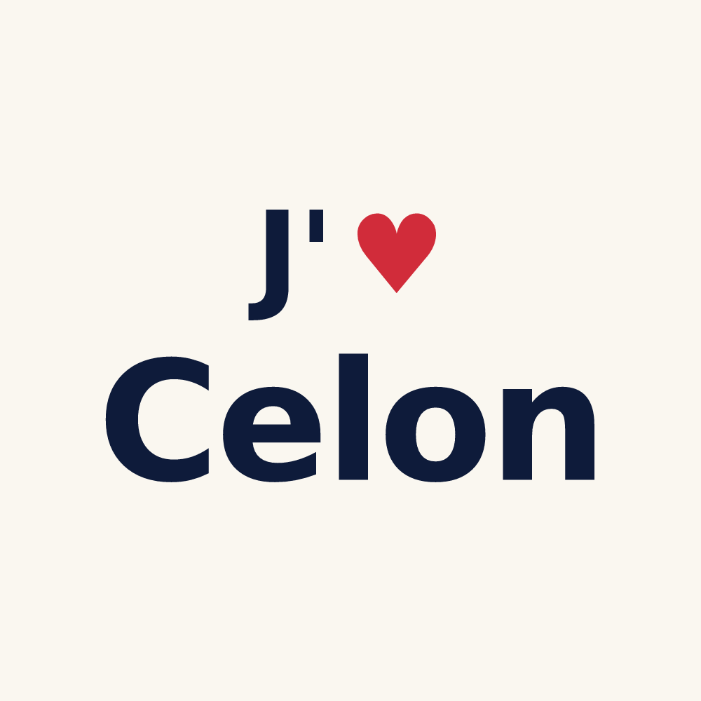 Tasse personnalisée Celon — design J'aime Celon