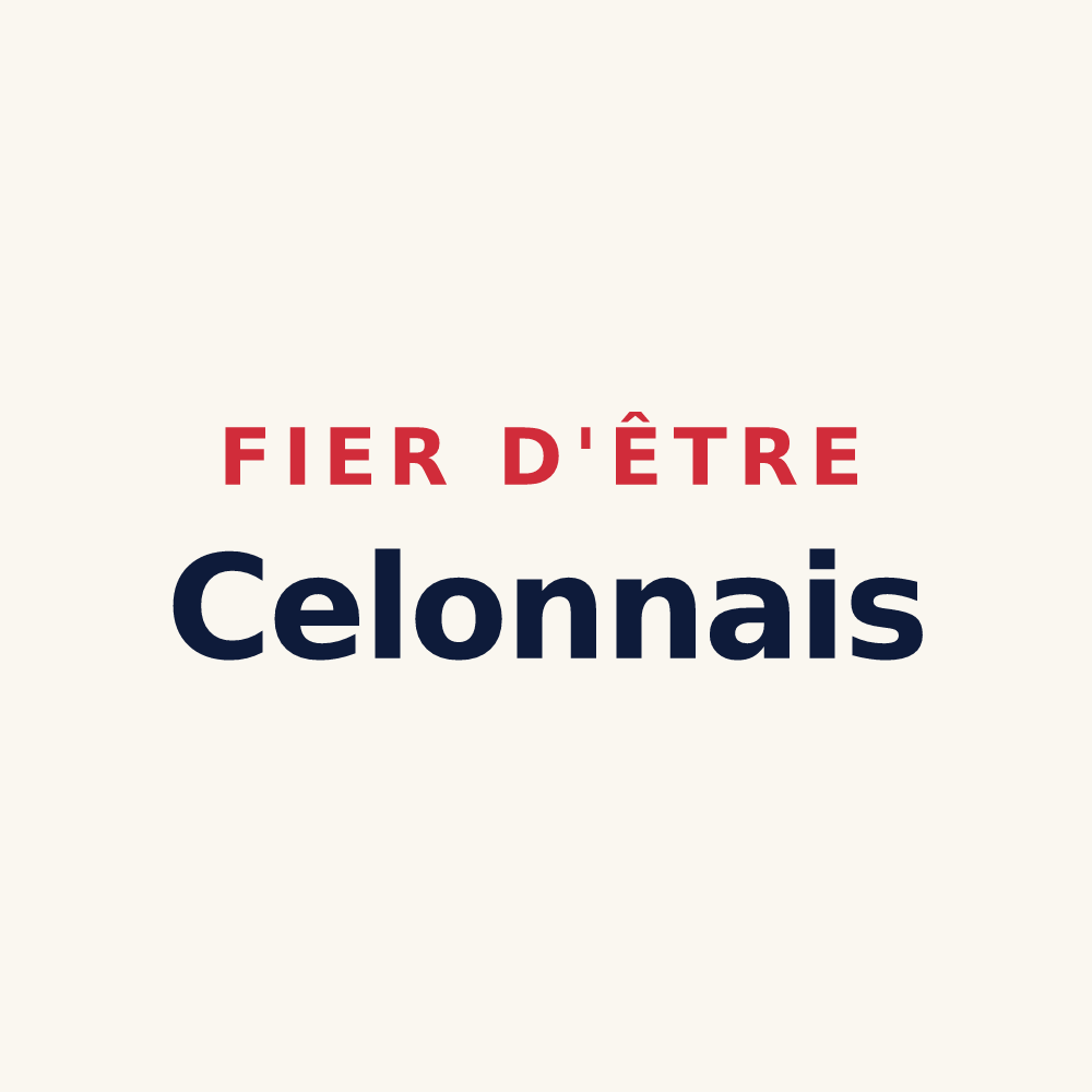 Tasse « Fier d'être Celonnais » — design pour Celon