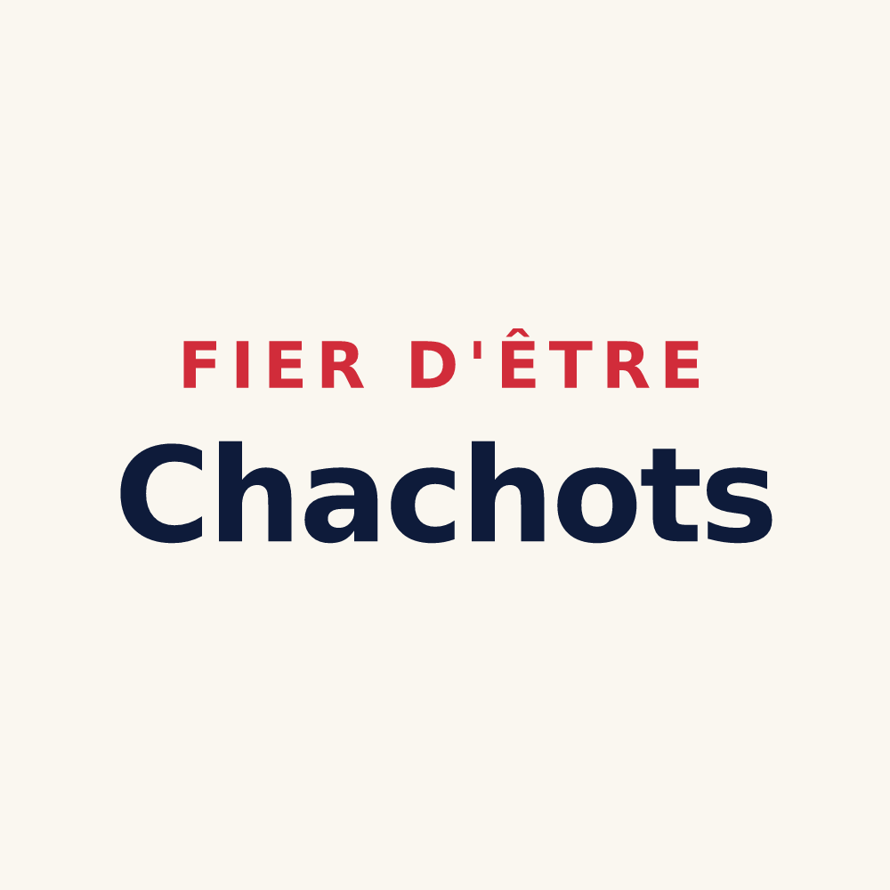 Tasse « Fier d'être Chachots » — design pour Celsoy