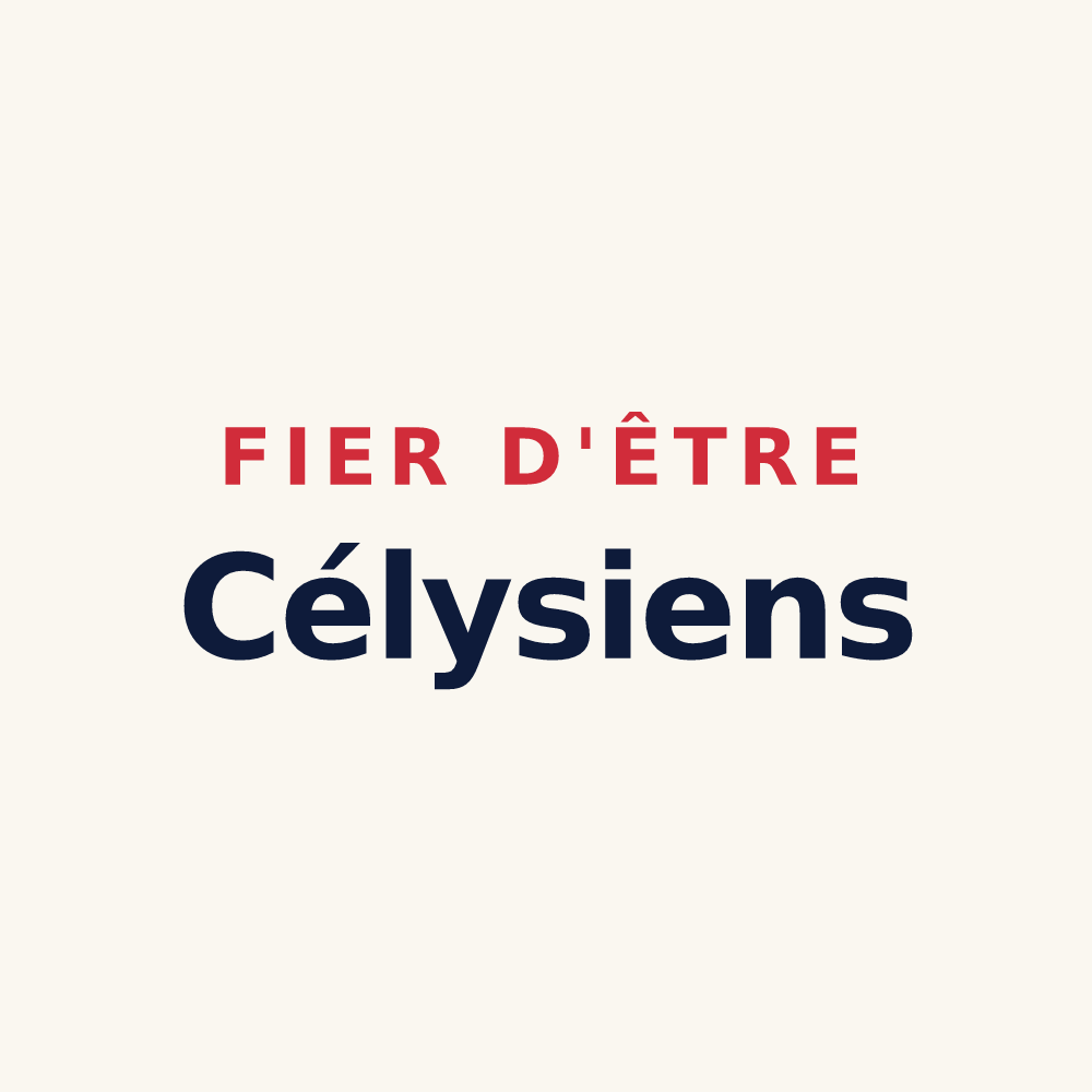 Tasse « Fier d'être Célysiens » — design pour Cély