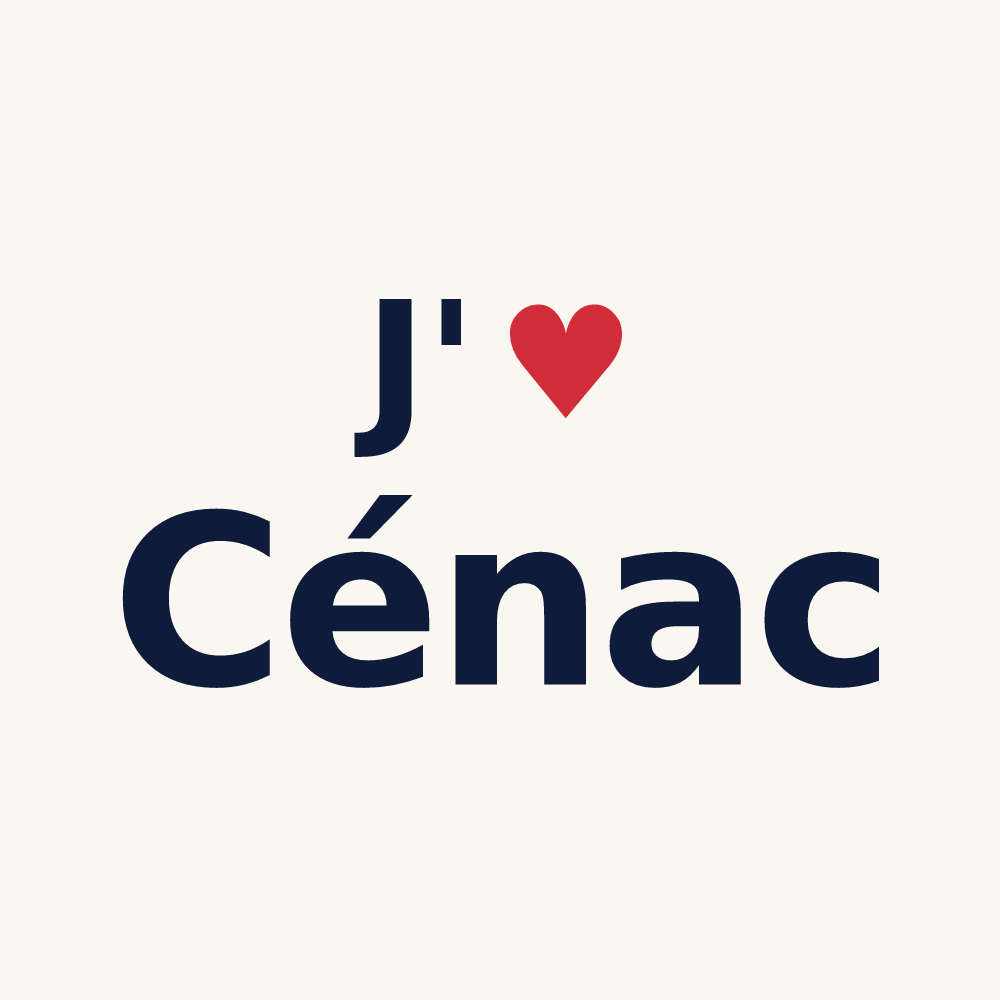 Tasse personnalisée Cénac — design J'aime Cénac