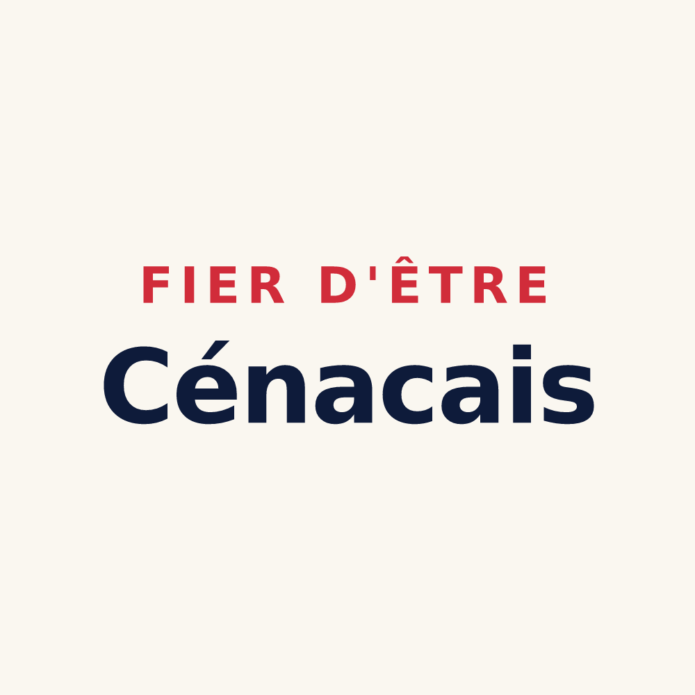 Tasse « Fier d'être Cénacais » — design pour Cénac