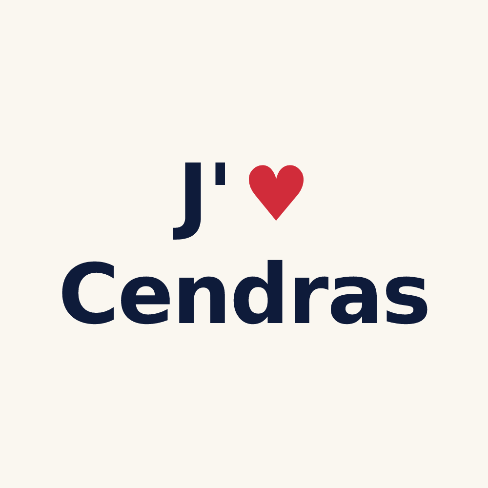 Tasse personnalisée Cendras — design J'aime Cendras