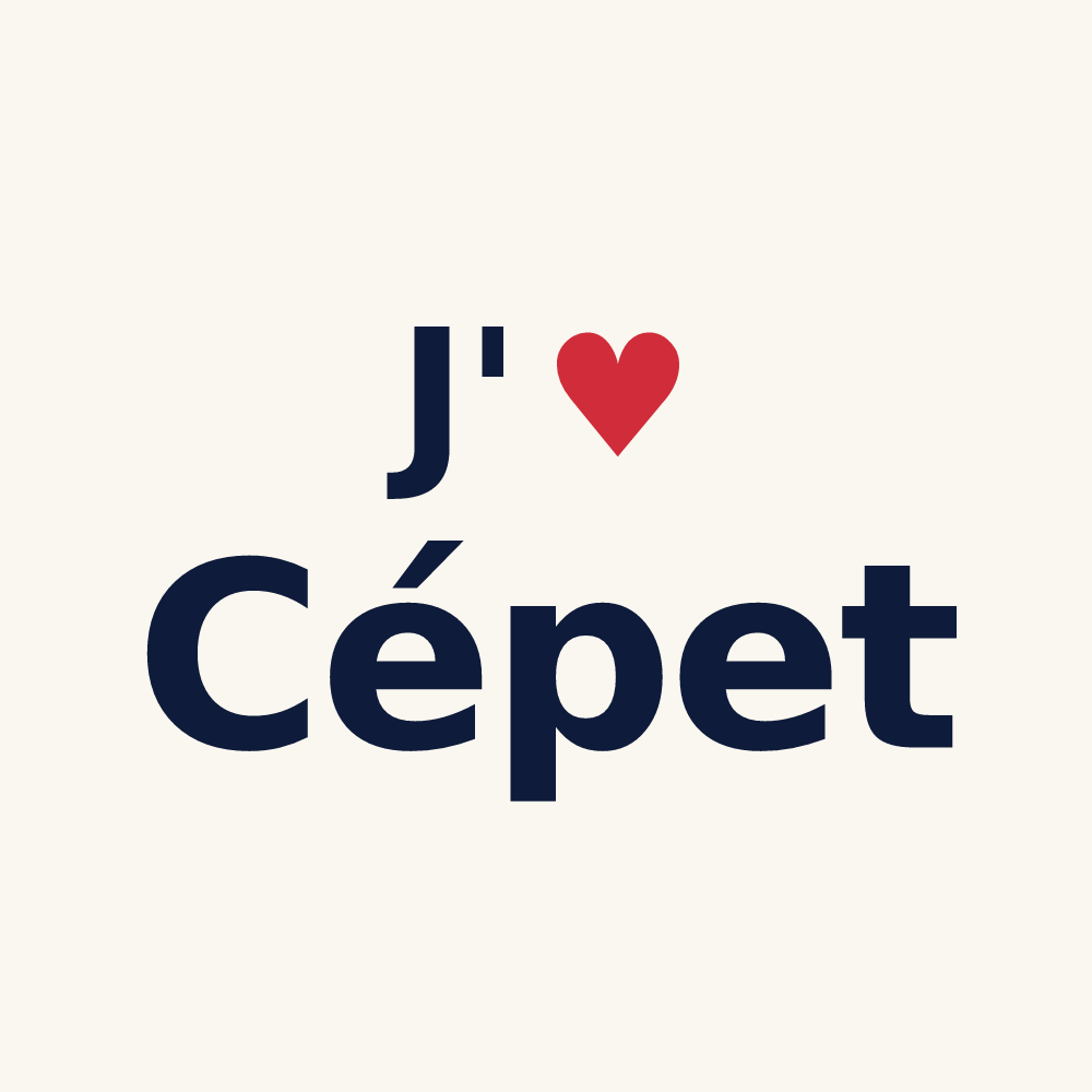 Tasse personnalisée Cépet — design J'aime Cépet