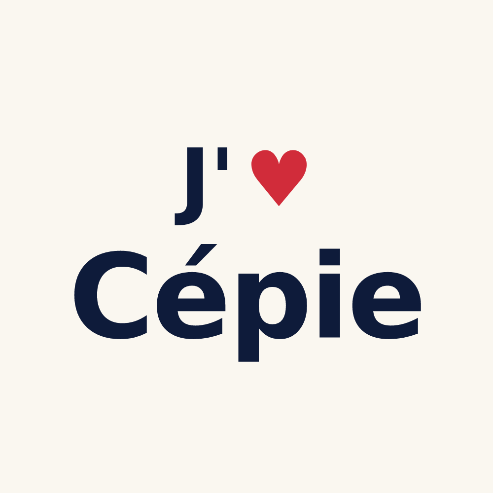 Tasse personnalisée Cépie — design J'aime Cépie