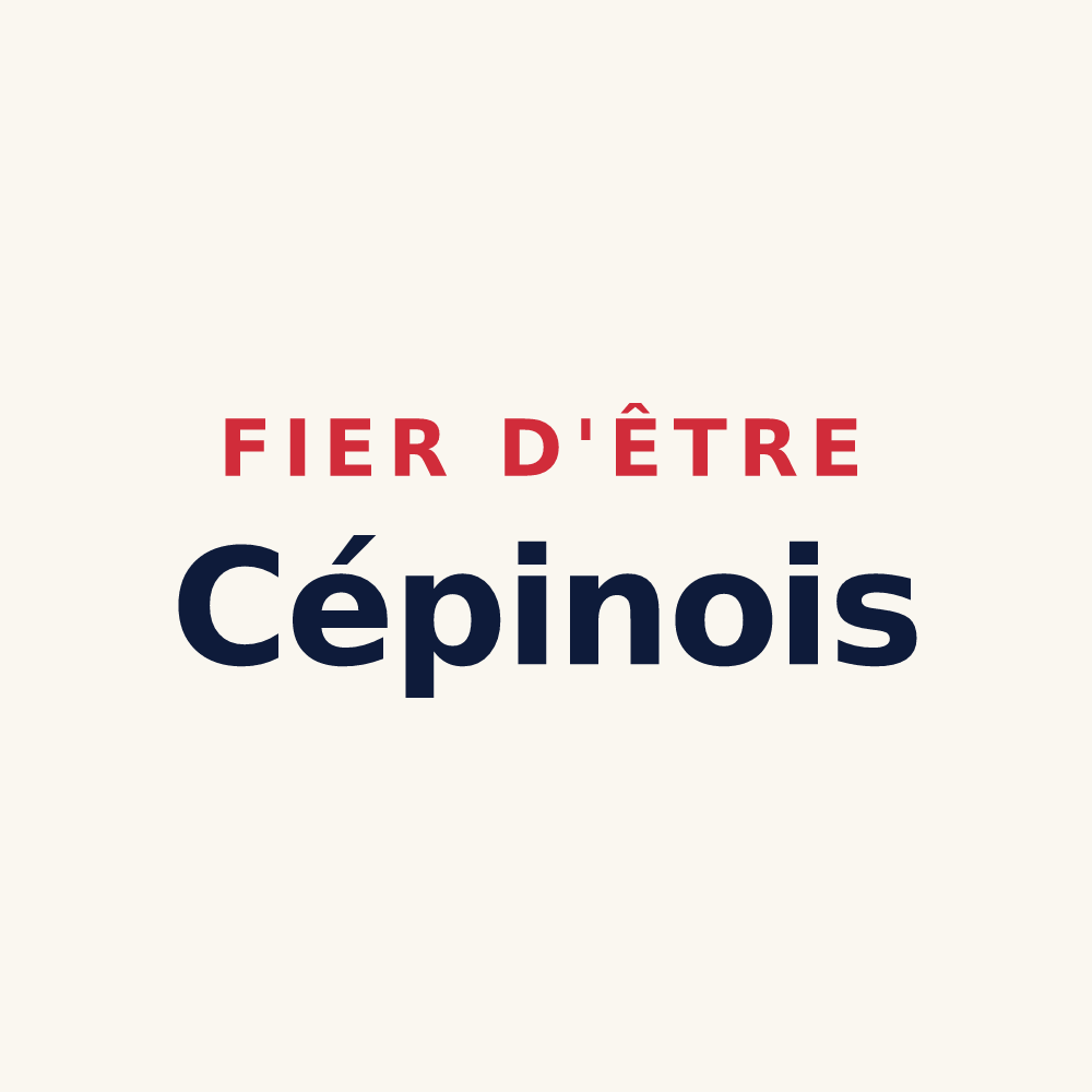 Tasse « Fier d'être Cépinois » — design pour Cépie