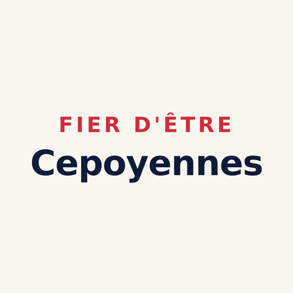 Tasse « Fier d'être Cepoyennes » — design pour Cepoy