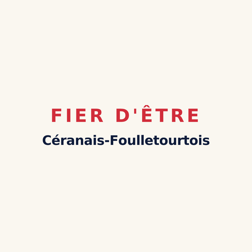 Tasse « Fier d'être Céranais-Foulletourtois » — design pour Cérans-Foulletourte