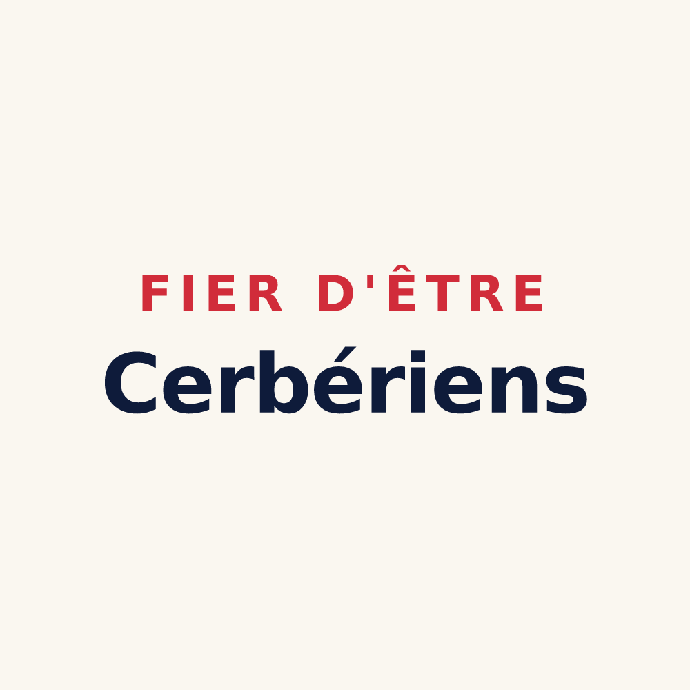 Tasse « Fier d'être Cerbériens » — design pour Cerbère