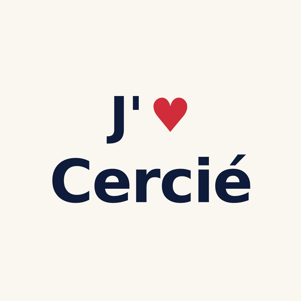 Tasse personnalisée Cercié — design J'aime Cercié