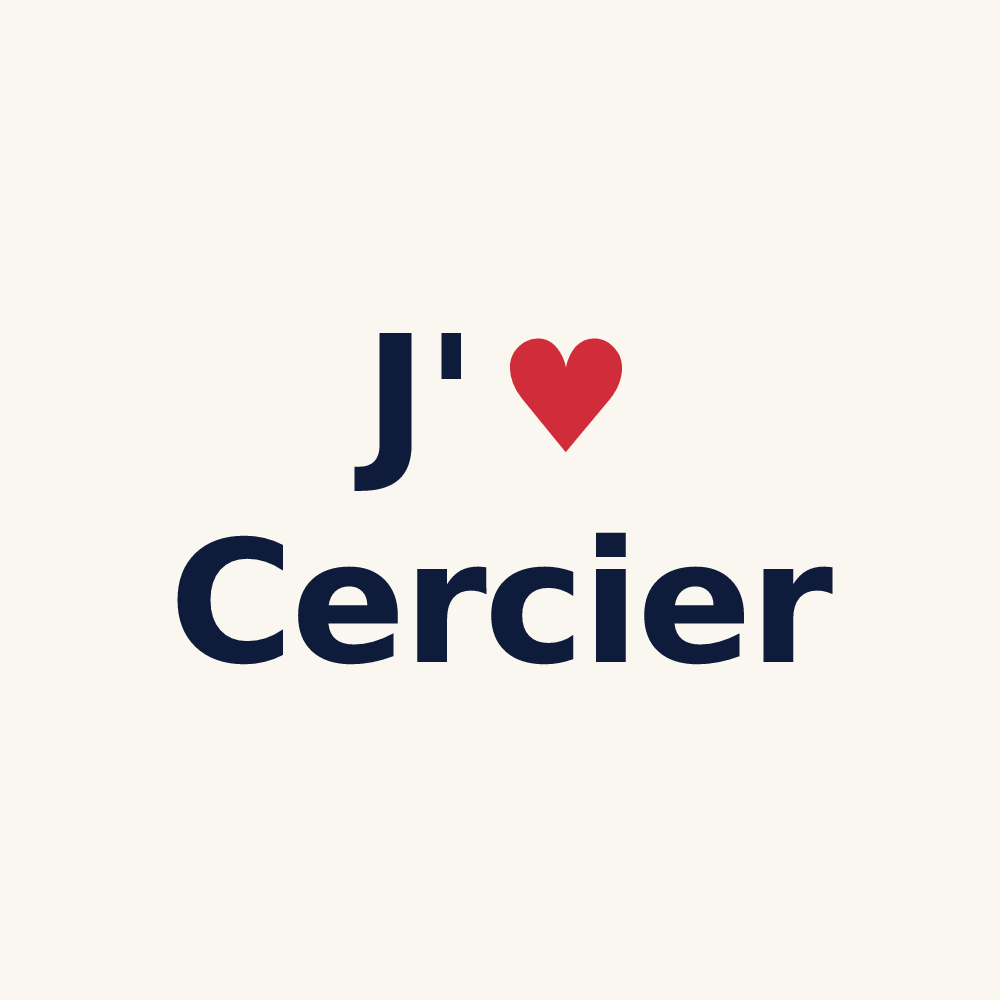 Tasse personnalisée Cercier — design J'aime Cercier