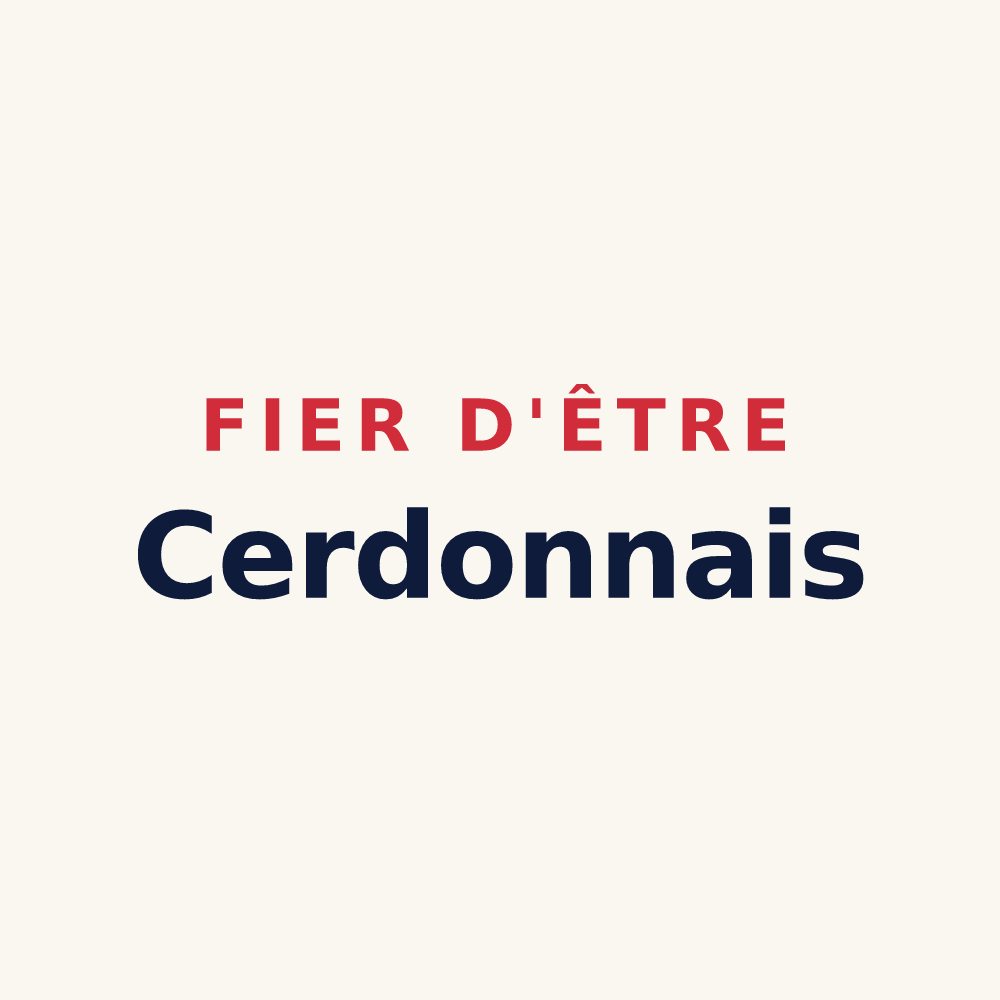 Tasse « Fier d'être Cerdonnais » — design pour Cerdon