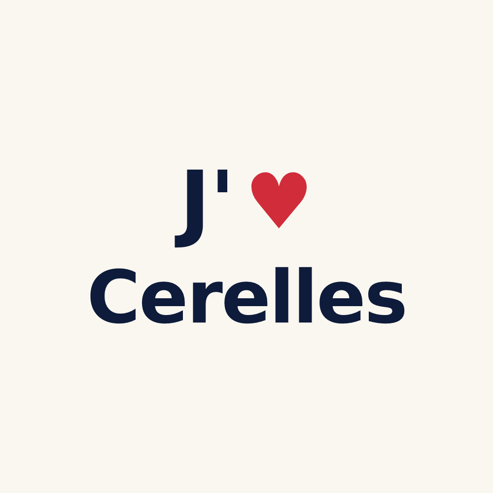 Tasse personnalisée Cerelles — design J'aime Cerelles
