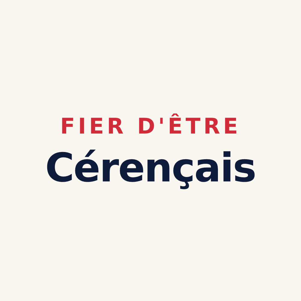 Tasse « Fier d'être Cérençais » — design pour Cérences