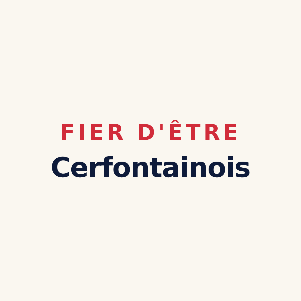 Tasse « Fier d'être Cerfontainois » — design pour Cerfontaine