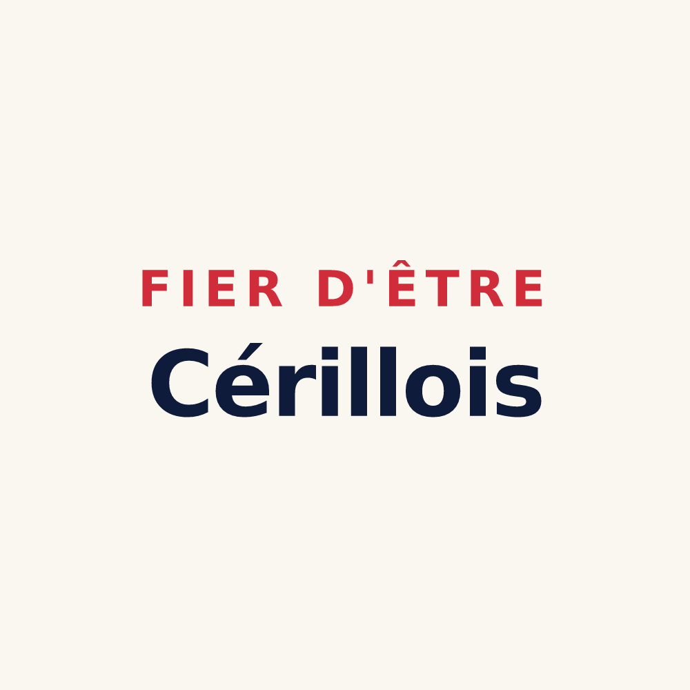 Tasse « Fier d'être Cérillois » — design pour Cérilly