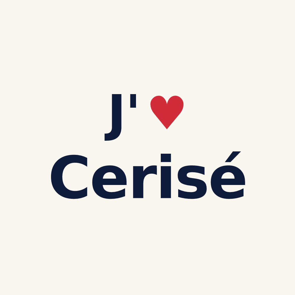 Tasse personnalisée Cerisé — design J'aime Cerisé