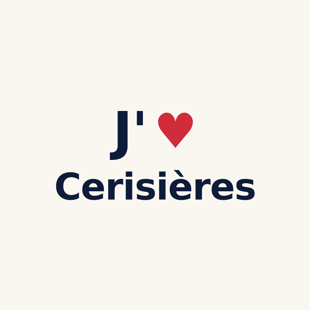 Tasse personnalisée Cerisières — design J'aime Cerisières