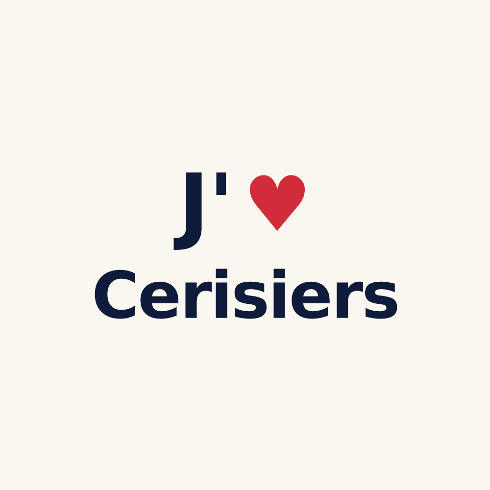 Tasse personnalisée Cerisiers — design J'aime Cerisiers
