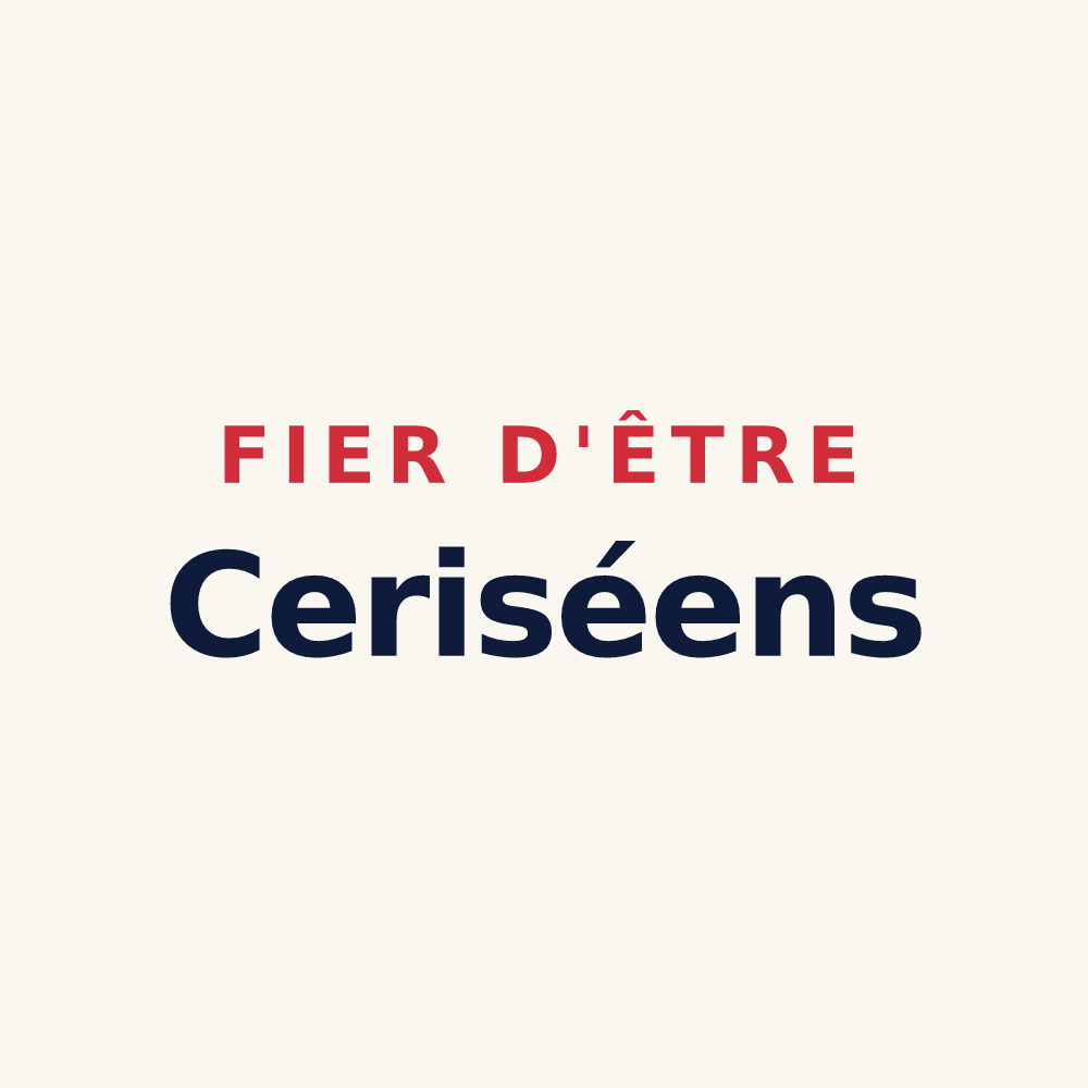 Tasse « Fier d'être Ceriséens » — design pour Cerisy-Belle-Étoile