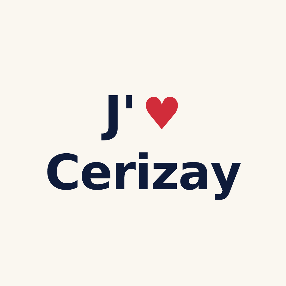 Tasse personnalisée Cerizay — design J'aime Cerizay