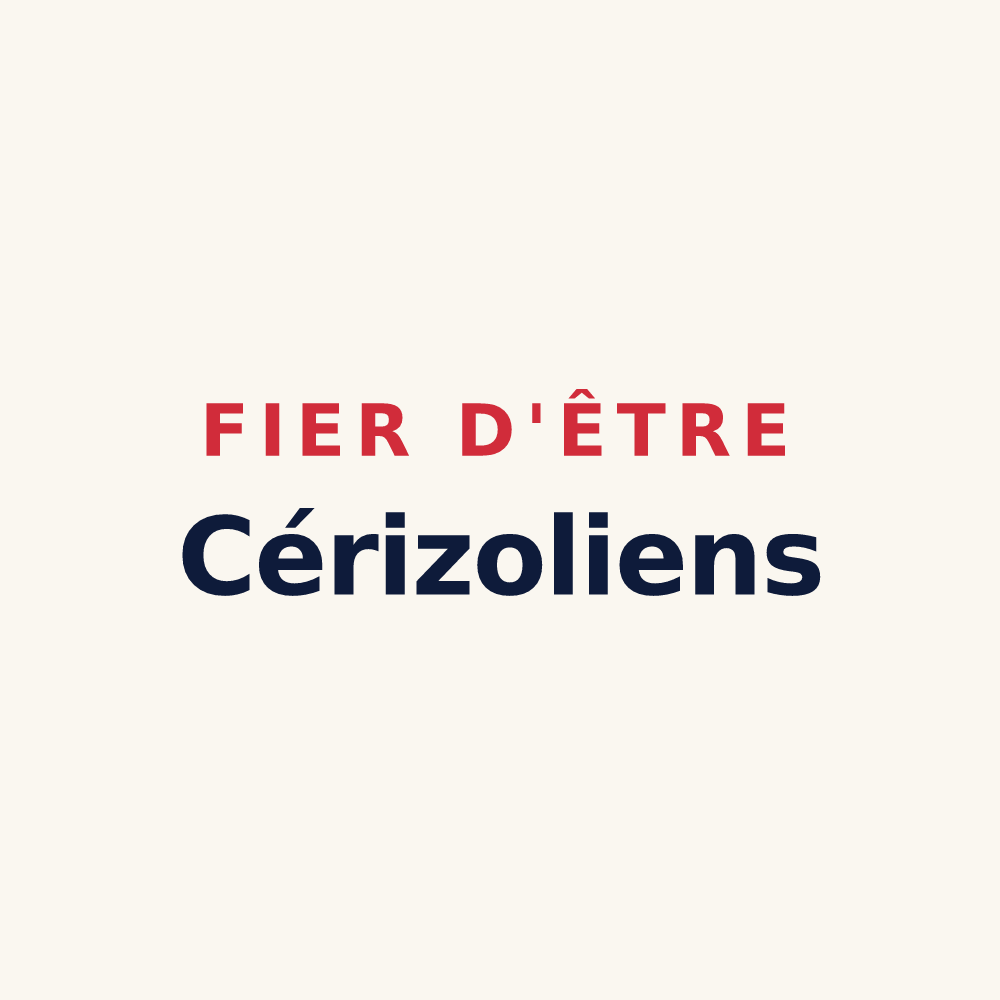 Tasse « Fier d'être Cérizoliens » — design pour Cérizols