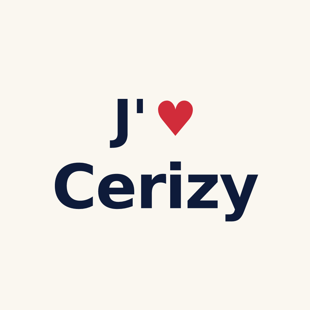 Tasse personnalisée Cerizy — design J'aime Cerizy
