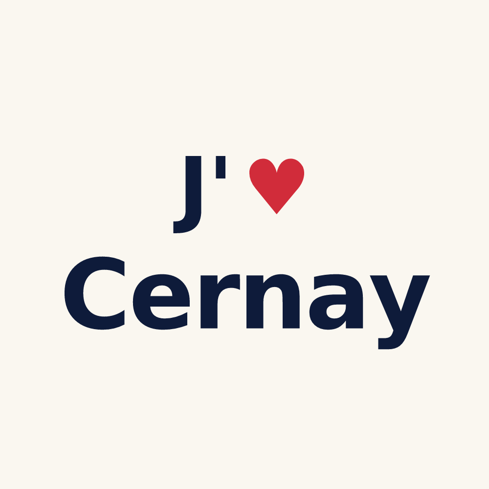 Tasse personnalisée Cernay — design J'aime Cernay