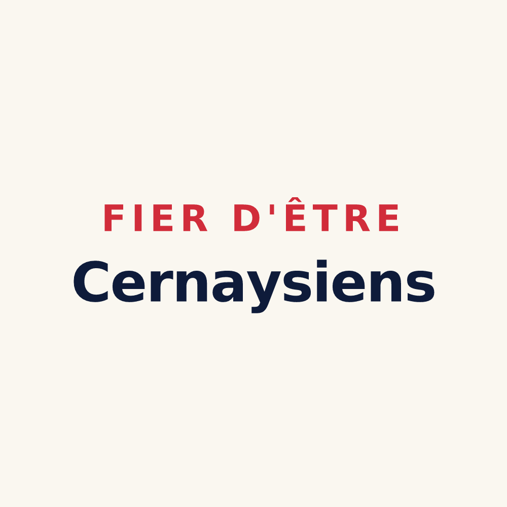 Tasse « Fier d'être Cernaysiens » — design pour Cernay-la-Ville