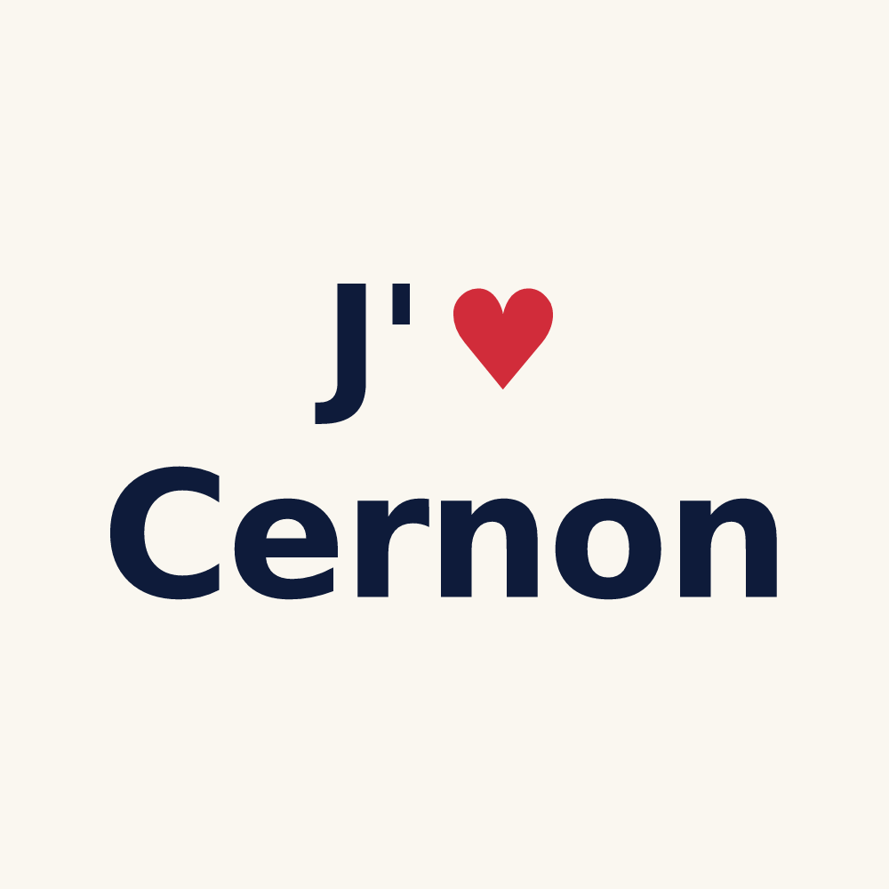 Tasse personnalisée Cernon — design J'aime Cernon