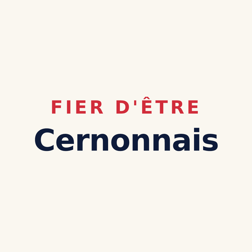 Tasse « Fier d'être Cernonnais » — design pour Cernon